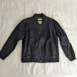 Bomber in Navy Dry Wax